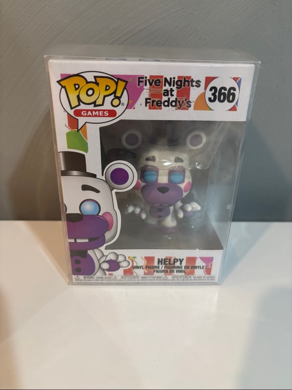 Funko Games Five Nights at Freddy's Helpy Vinyl Figure 366- White/Purple